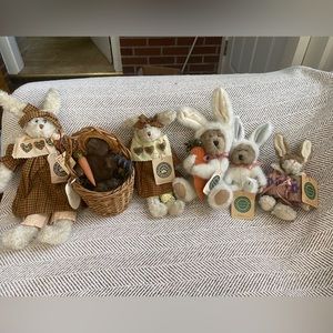 Lot of 6 Boyd’s Bear Easter Bunny Collection